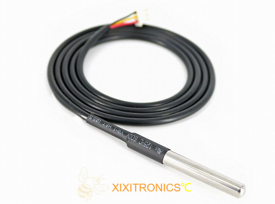 वाहन MFT-4401 श्रृंखला के लिए OD6.0mm आउटपुट डिजिटल DS18B20 तापमान सेंसर